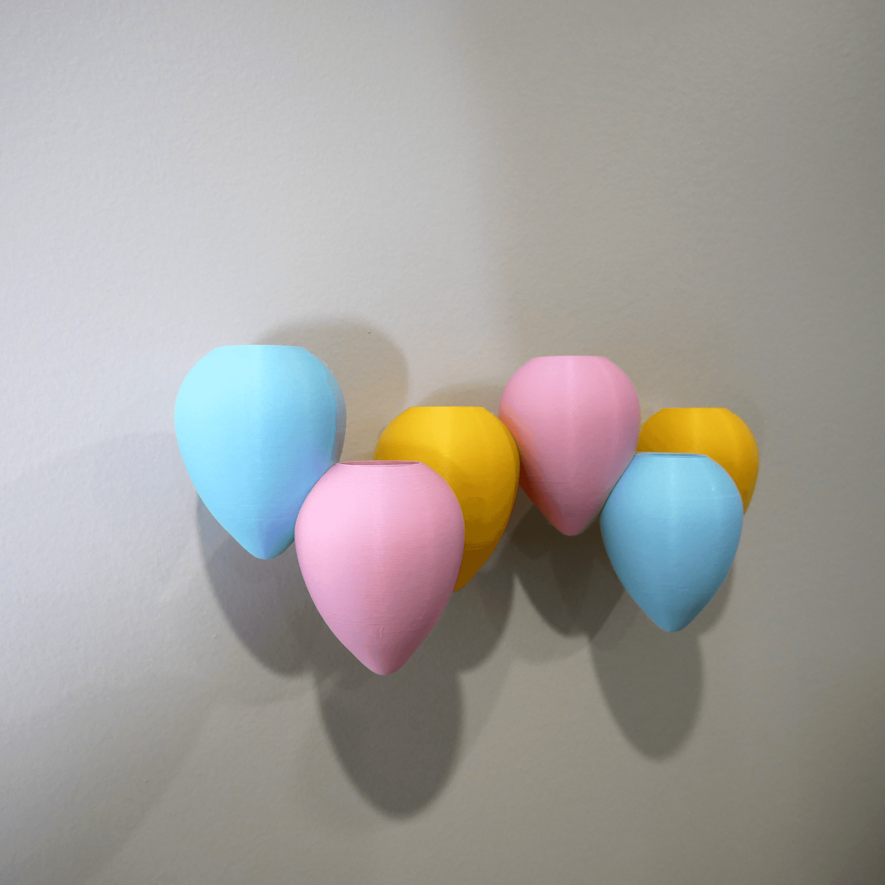 Large Balloons Wall Vase: multicolour option 3d model