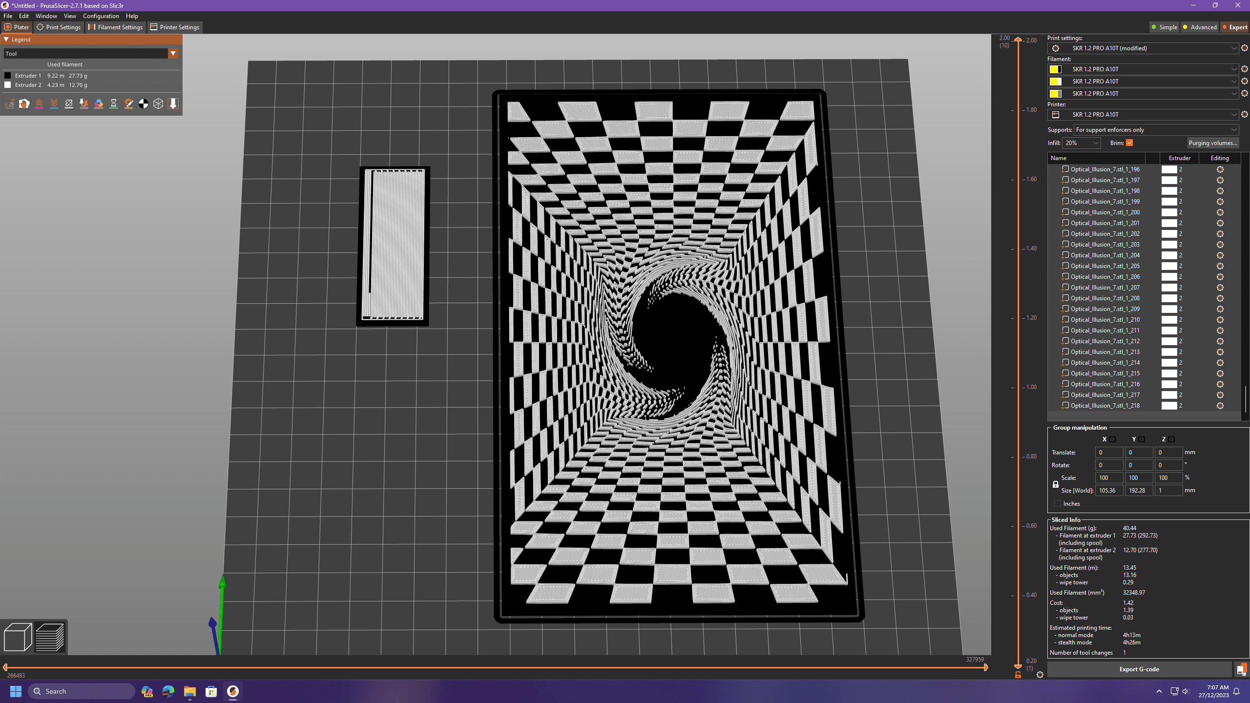 Optical Illusion Tunnel 3 3d model