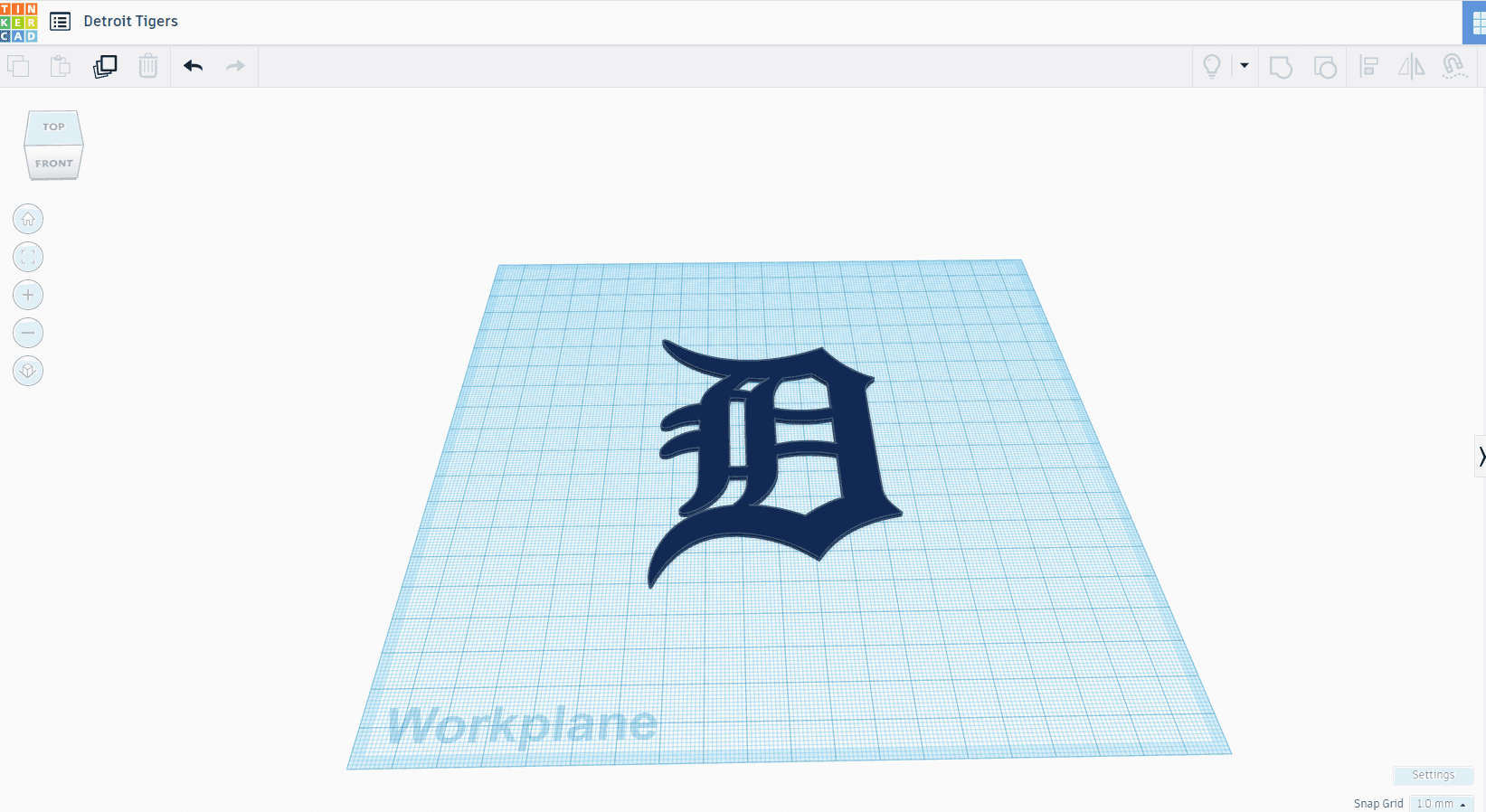 Detroit Tigers Logo 3d model