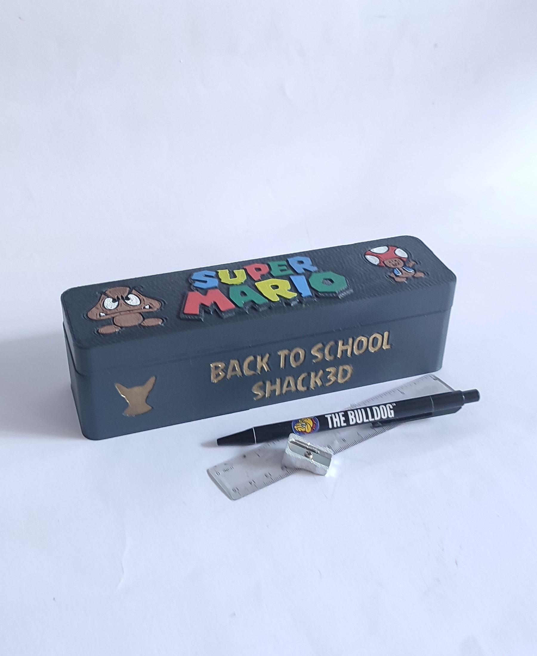 #BackToSchool PENCIL CASE MARIO 3d model