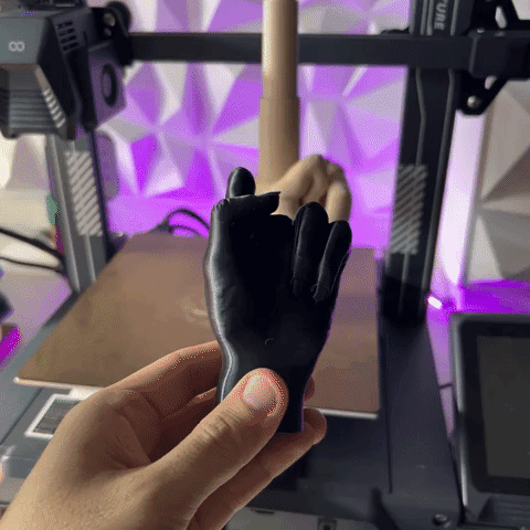 Collapsing Middle-Finger 3d model