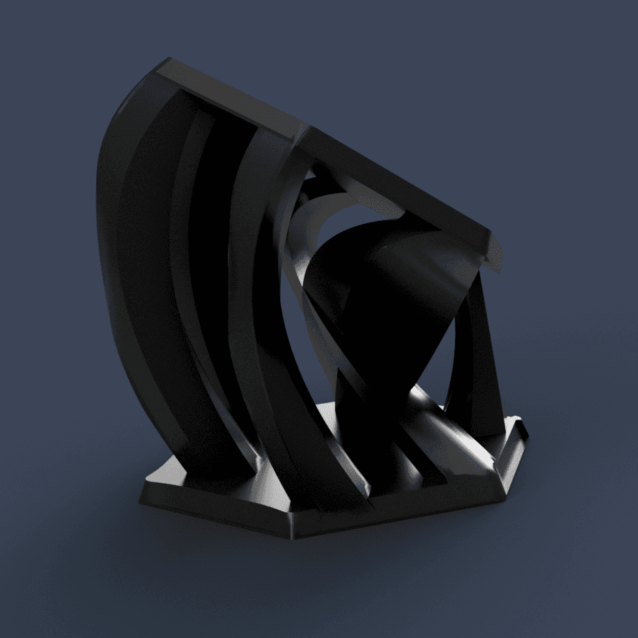 3DPI Trophy Submission - Tilted Hexagon 3d model