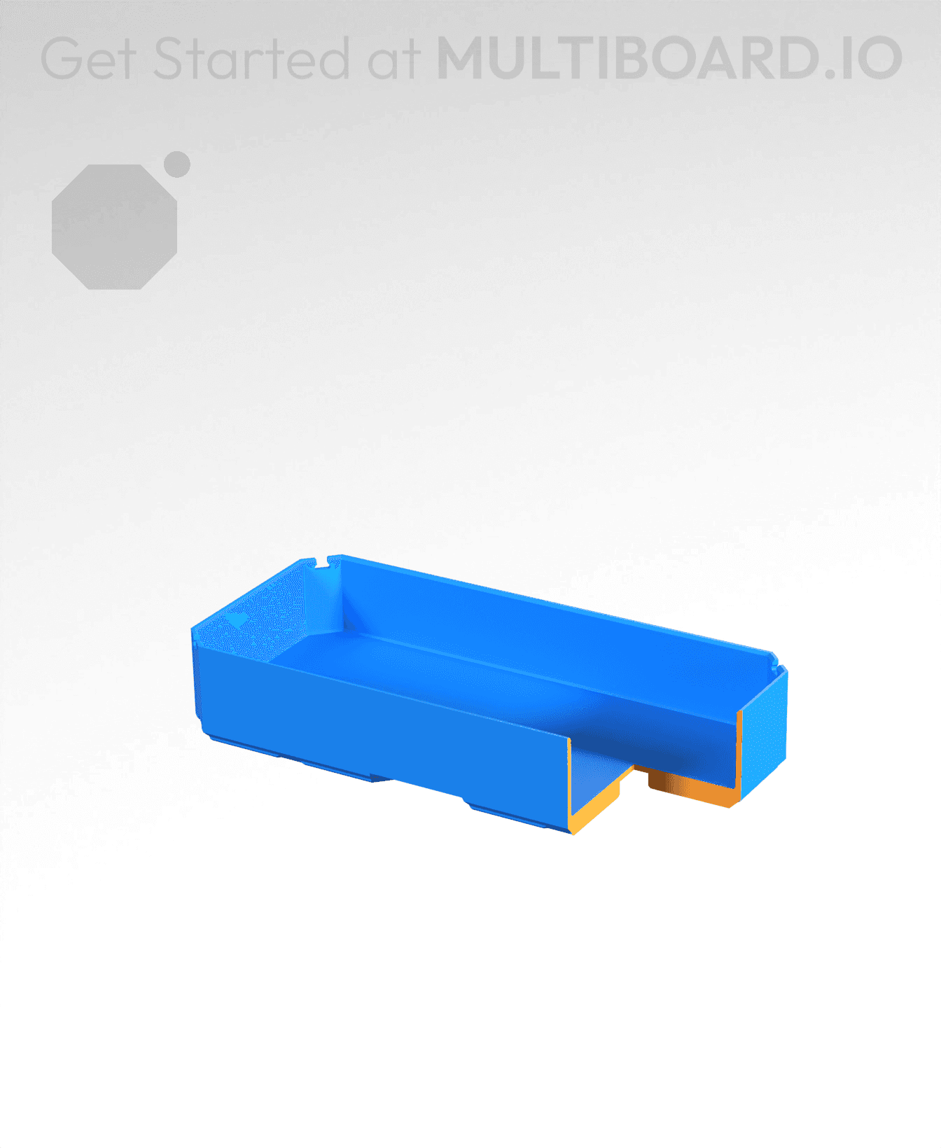 2x1x0.5 - Bin - Multibin Insert 3d model