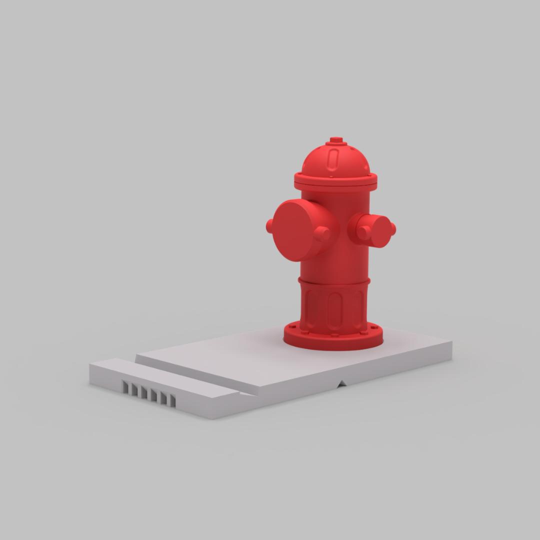 Fire Hydrant Phone/Tablet Stand 3d model