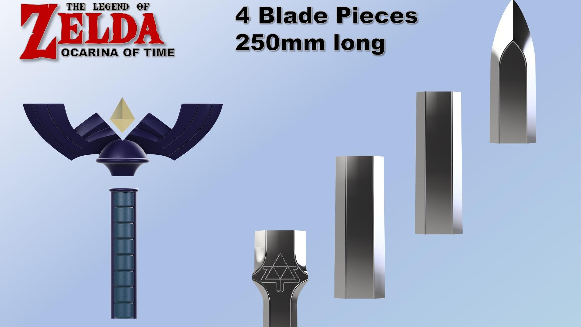 MASTER SWORD from Zelda Ocarina of Time (Life Size) 3d model