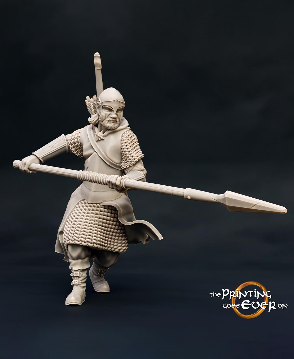 Ranger with Spear - A 3d model