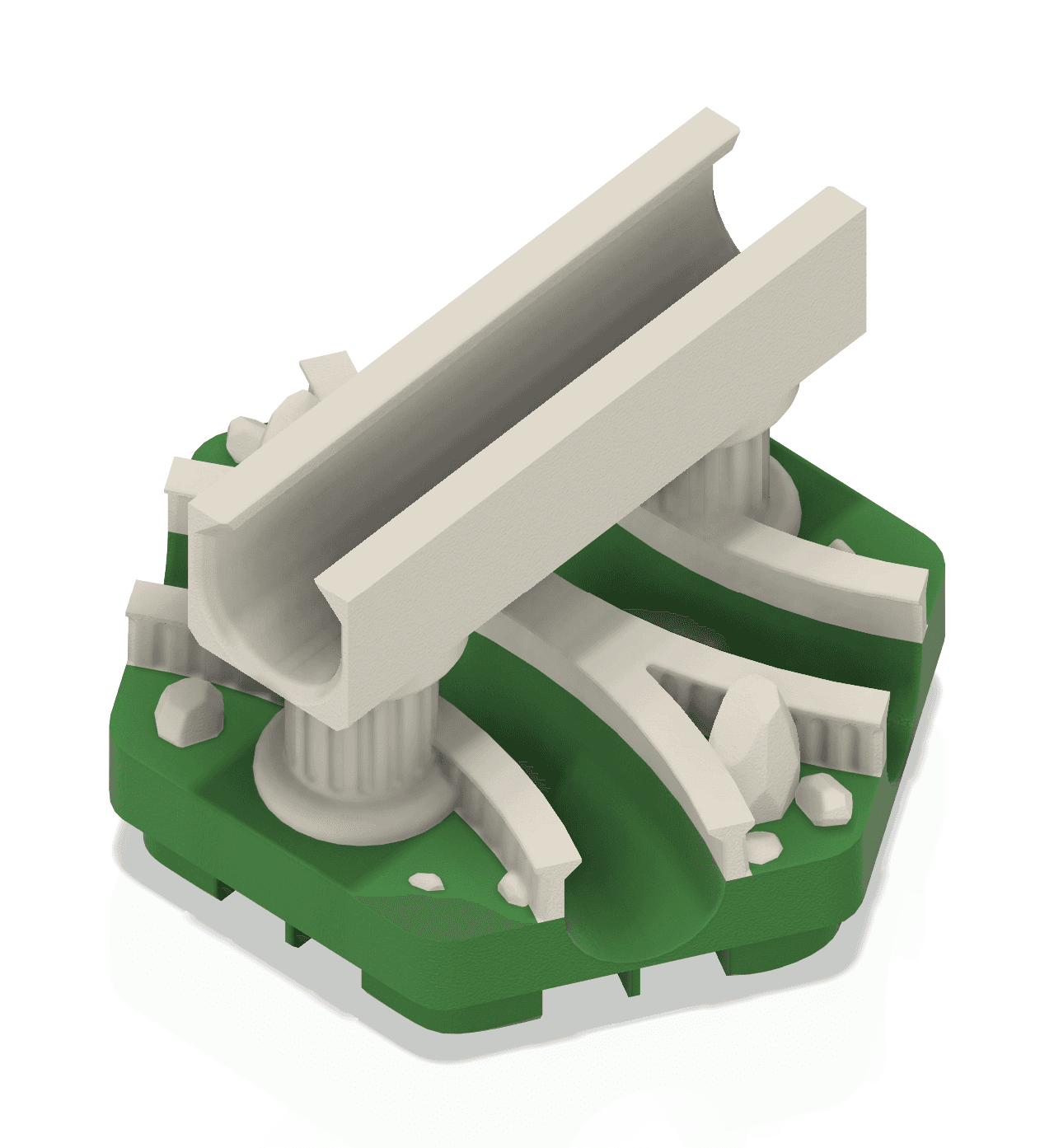 Hextraction - Aqueduct I-Tile with Roman column sideguards 3d model