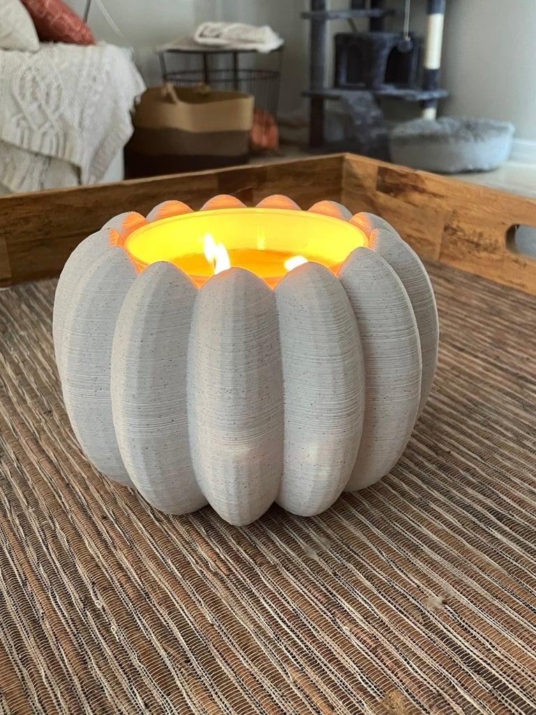 Pumpkin Candle Holder 3d model