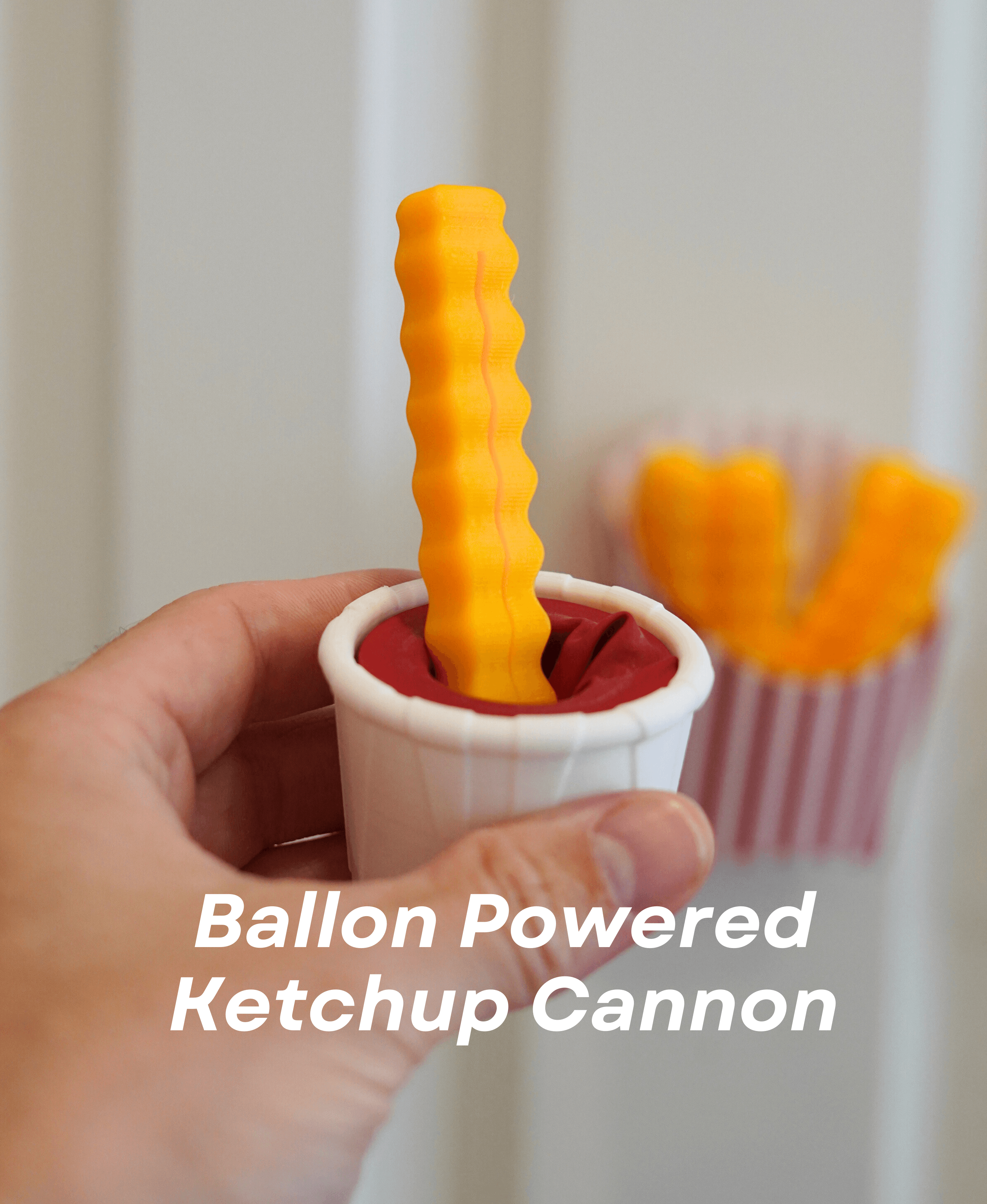 French Fry Snack Sealers - With Ketchup Cannon for Snack Stealers - Kitchen Clips 3d model