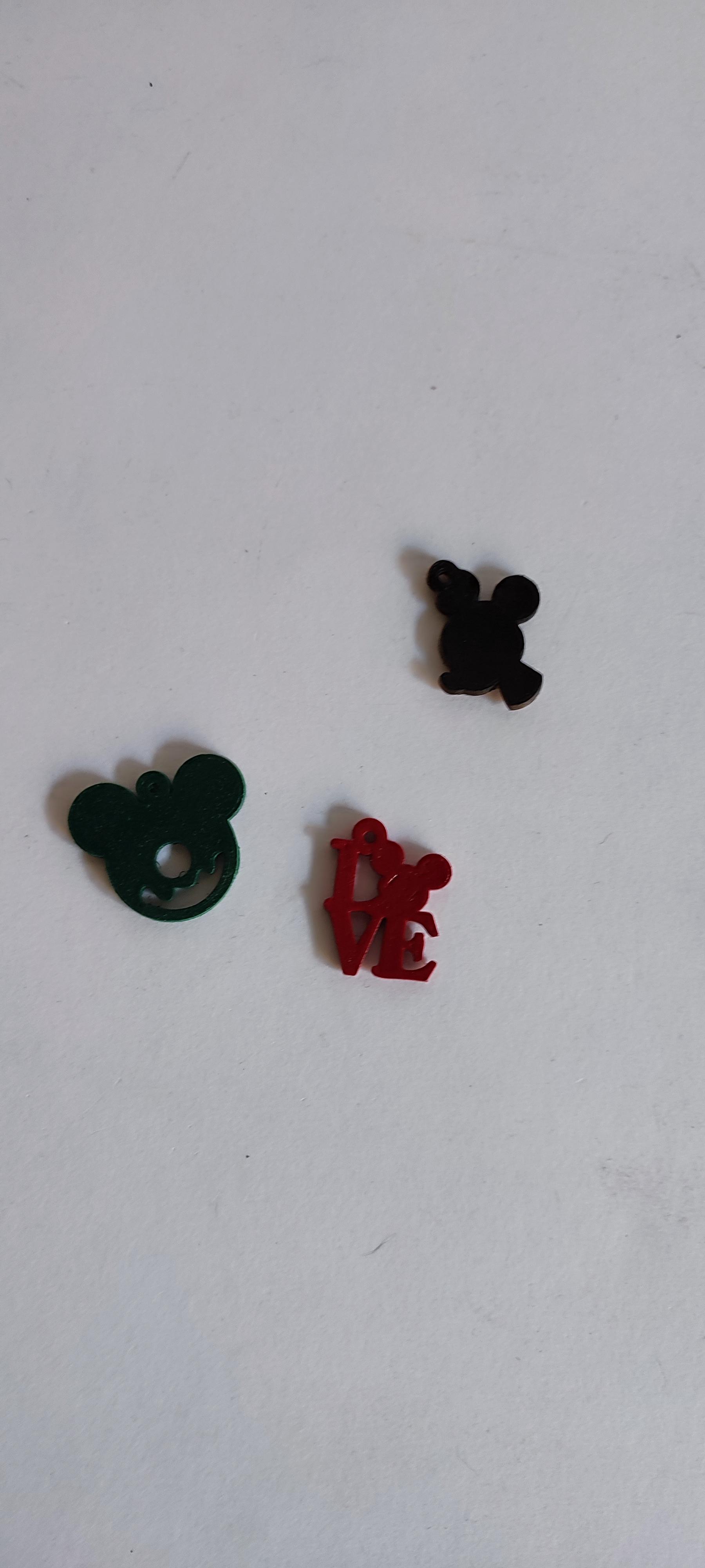 Mickey keychainx4.stl 3d model