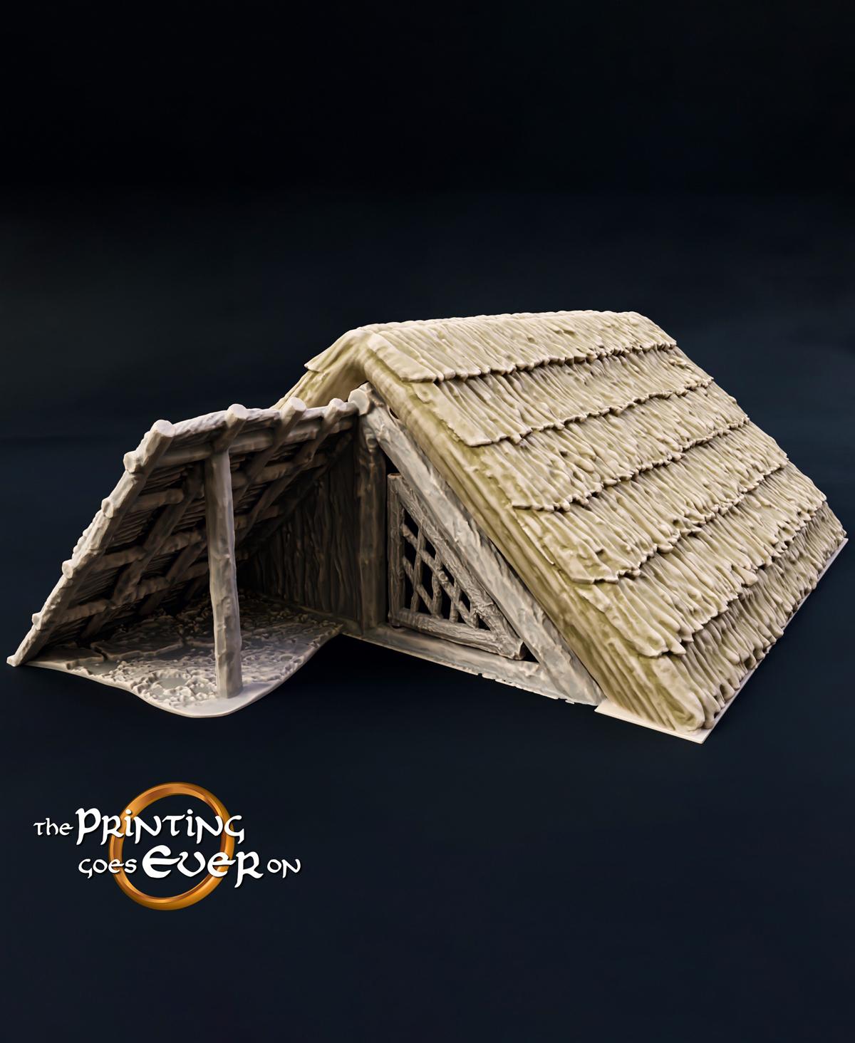 Primitive Village - 4 Iron Age Hut Designs 3d model