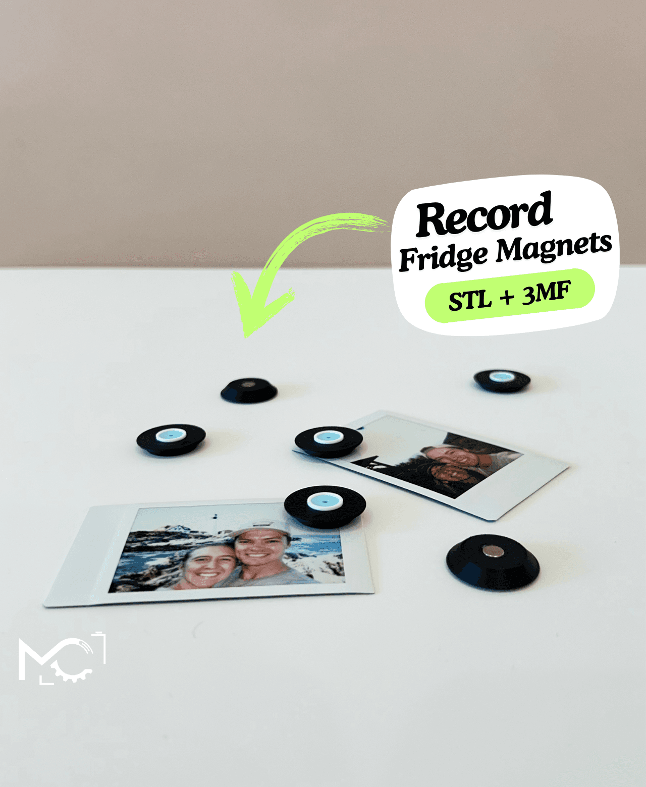 RecordFridgeMagnet 3d model