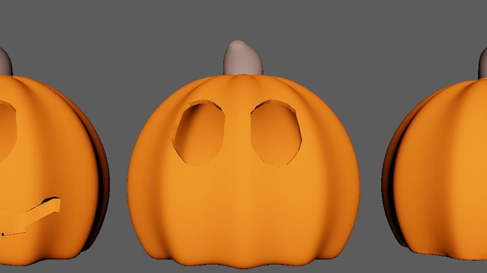 Halloween - Pumpkin Base Models. 3d model