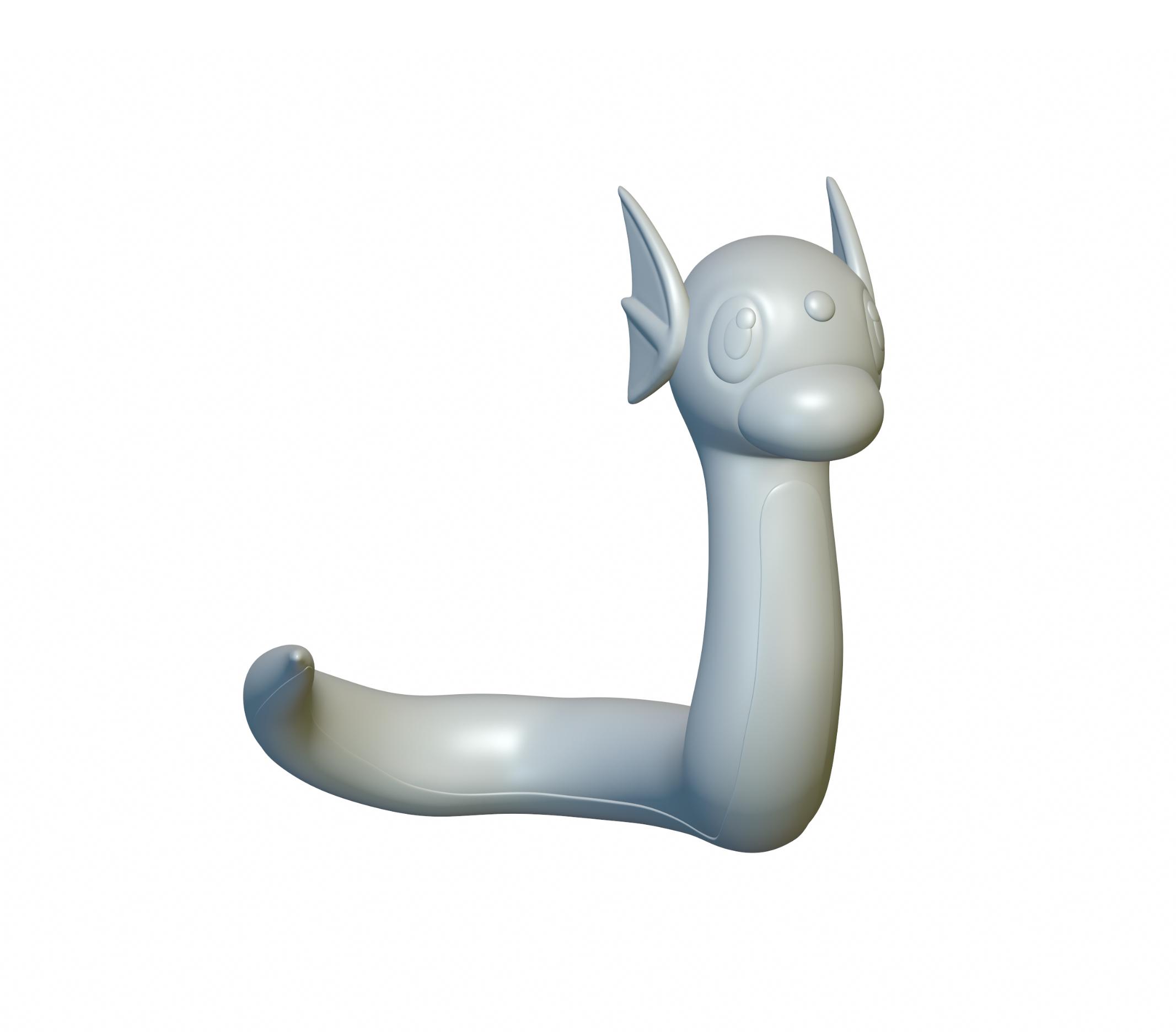 Pokemon Dratini #147 - Optimized for 3D Printing 3d model