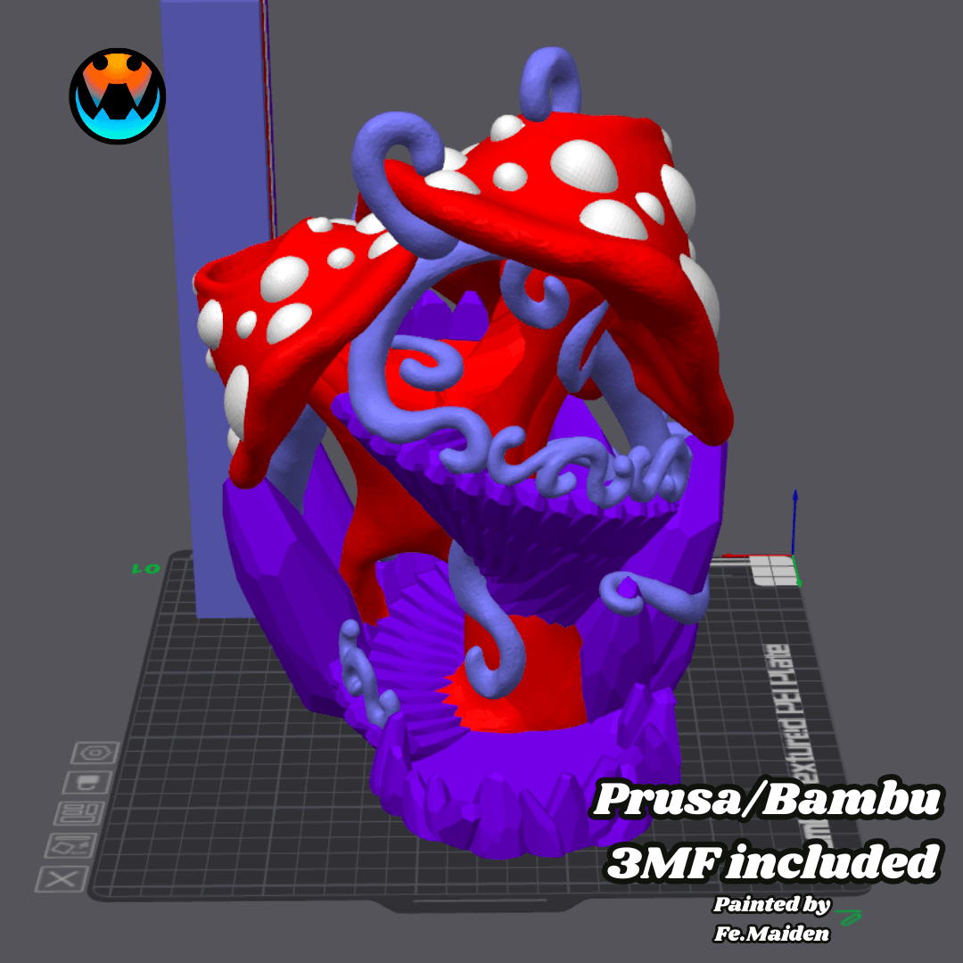 Crystal Mushroom Dice Tower 3d model