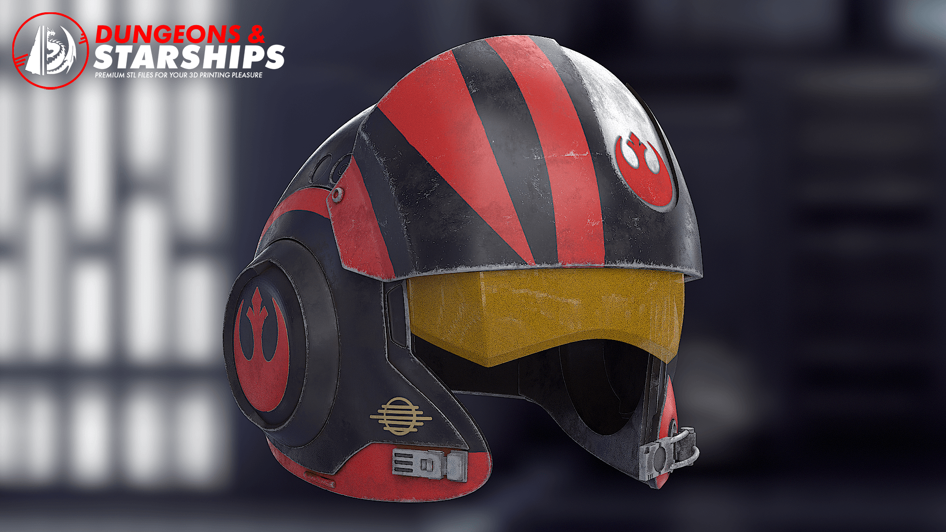 Poe Dameron's Pilot Helmet - Star Wars 3d model