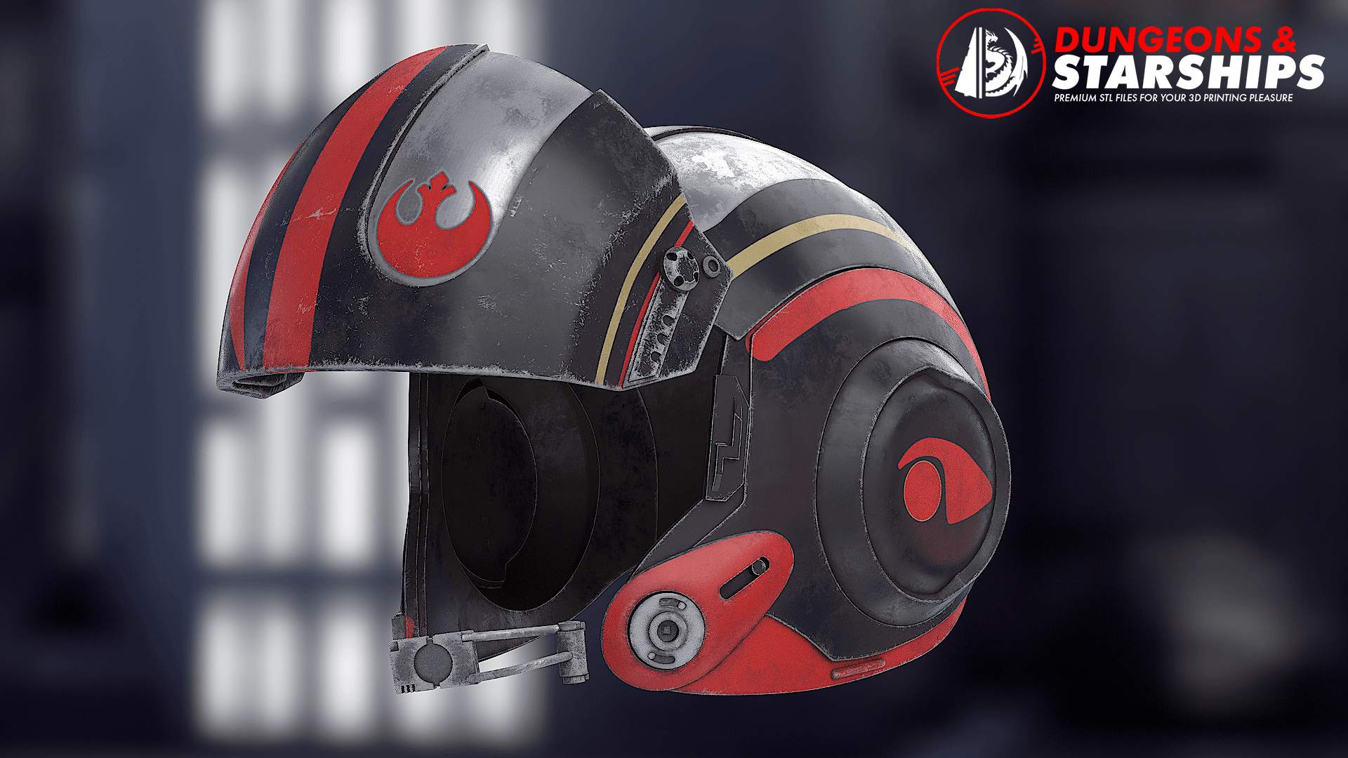 Poe Dameron's Pilot Helmet - Star Wars 3d model