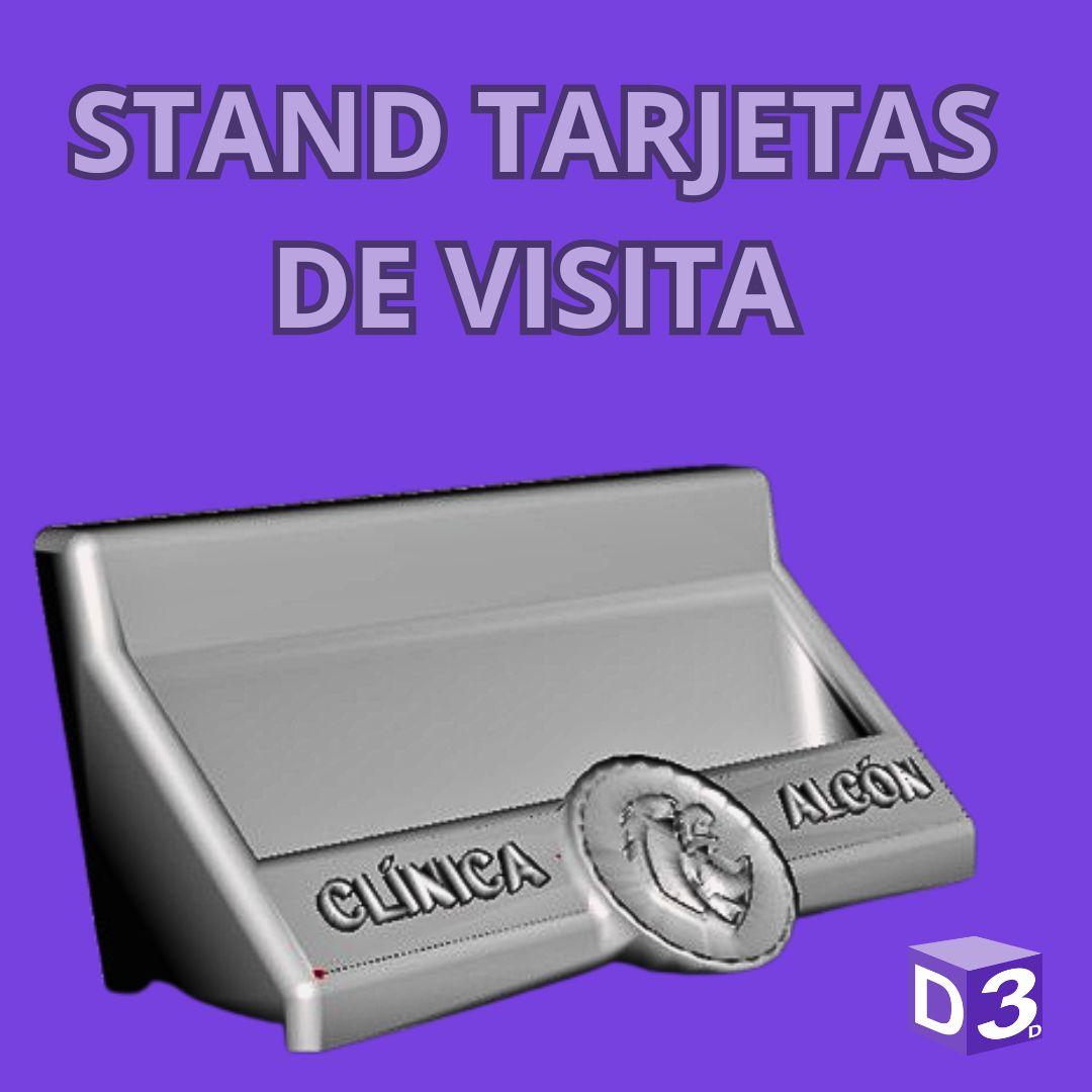 Stand Tarjetas de visita 3d model