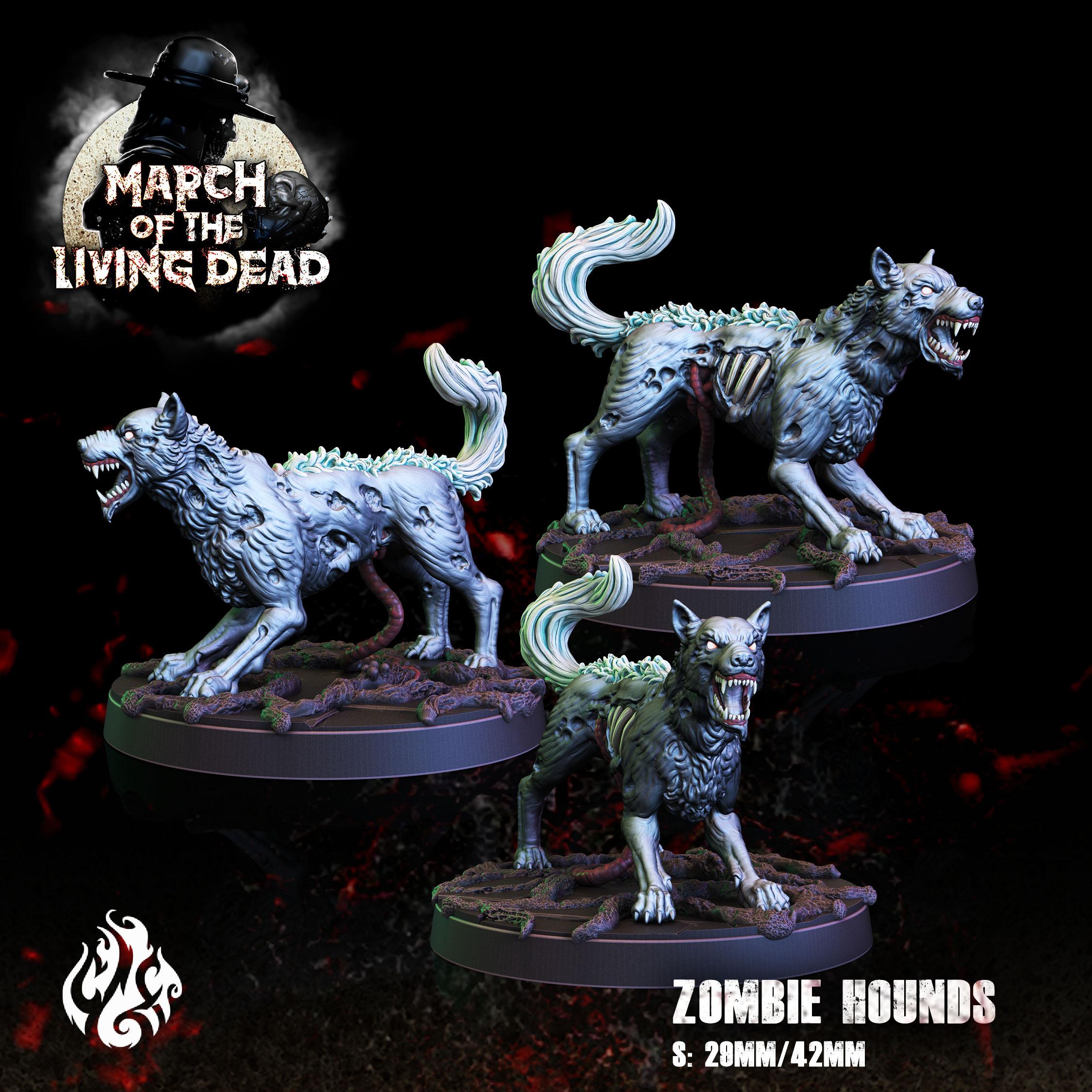 Zombie Hounds 3d model