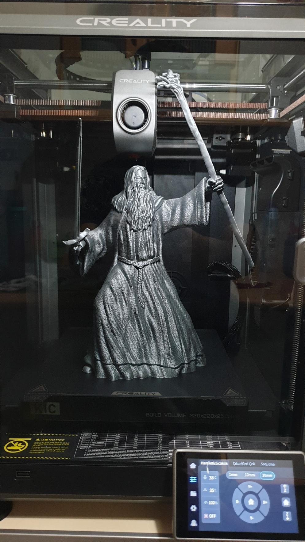 Gandalf Figure - Lord of the Rings (Pre-Supported) 3d model