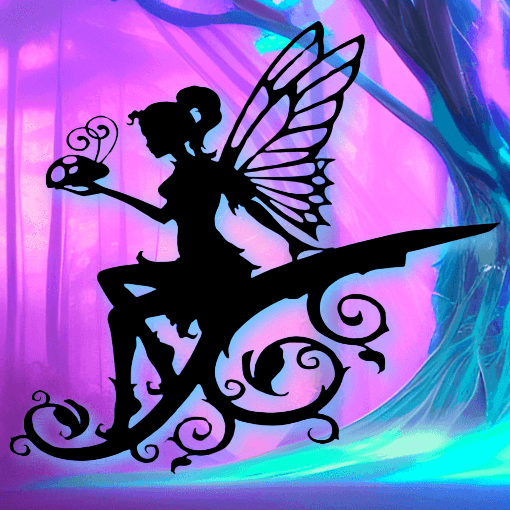 fairie wall art fairy wall decor fantasy decoration 3d model