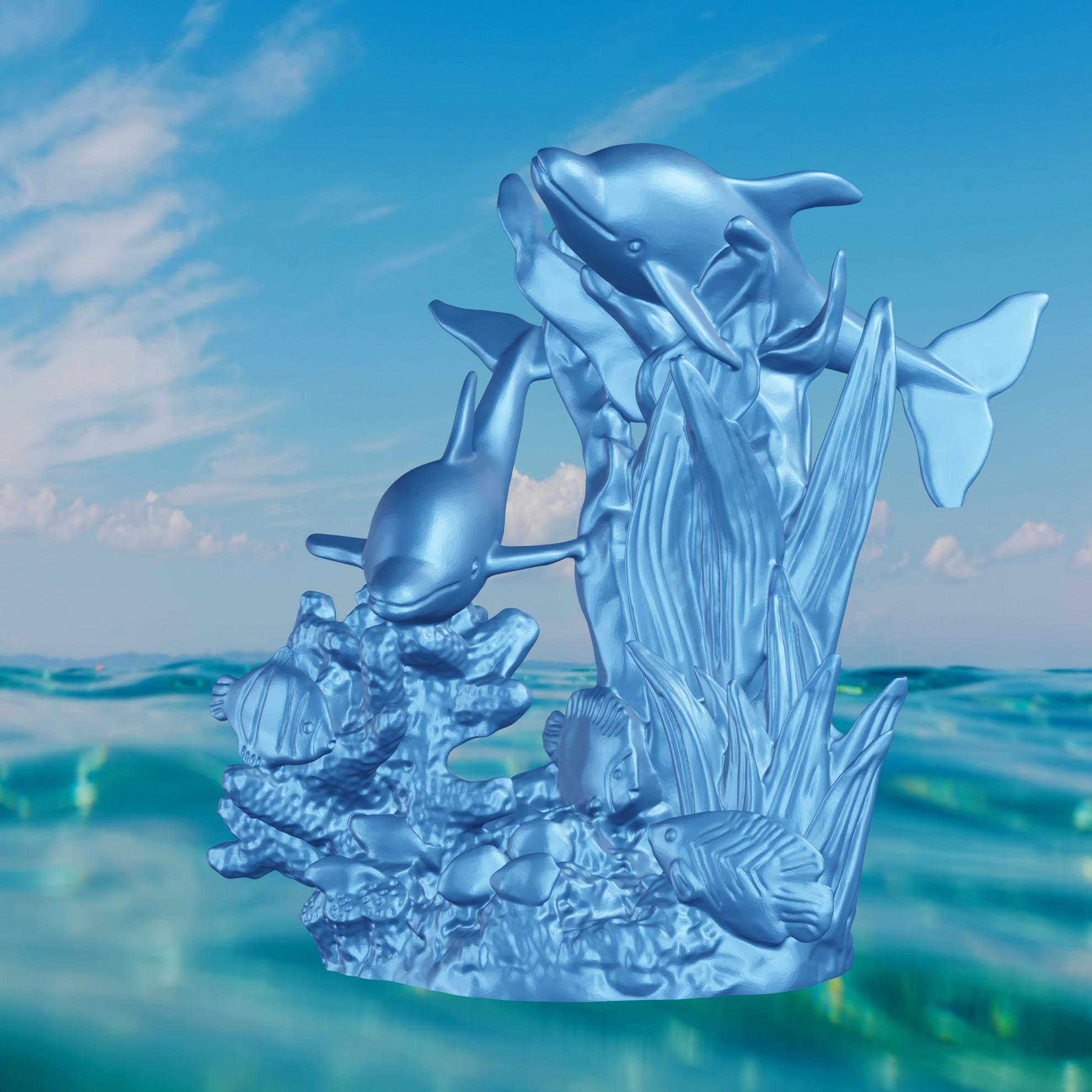 Dolphin seaweed 3d model