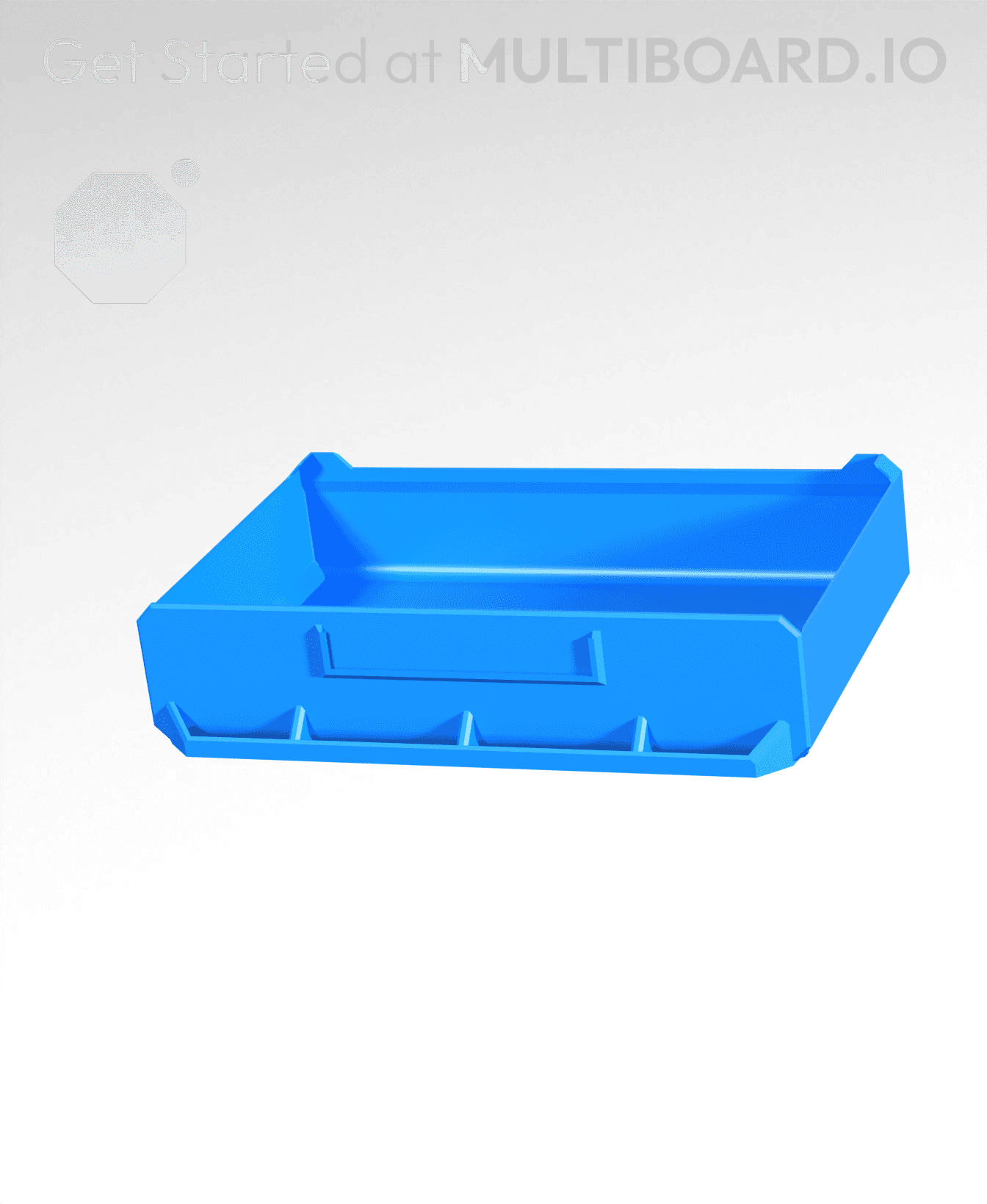 4x1x2.5-Deep - Multibin Simple Drawer 3d model