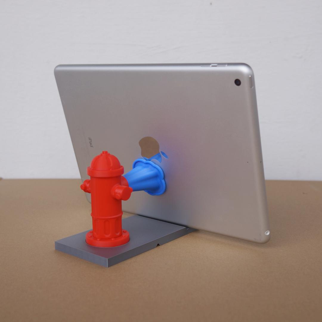 Fire Hydrant Phone/Tablet Stand 3d model