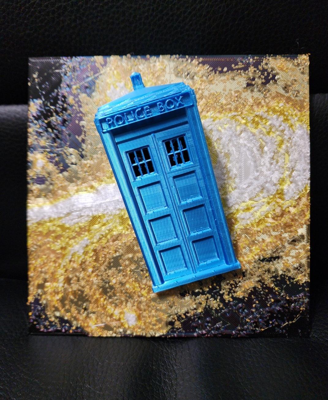 Tardis in Space - Hueforge Hybrid Print - Amazing design! Thank you so much!!! - 3d model