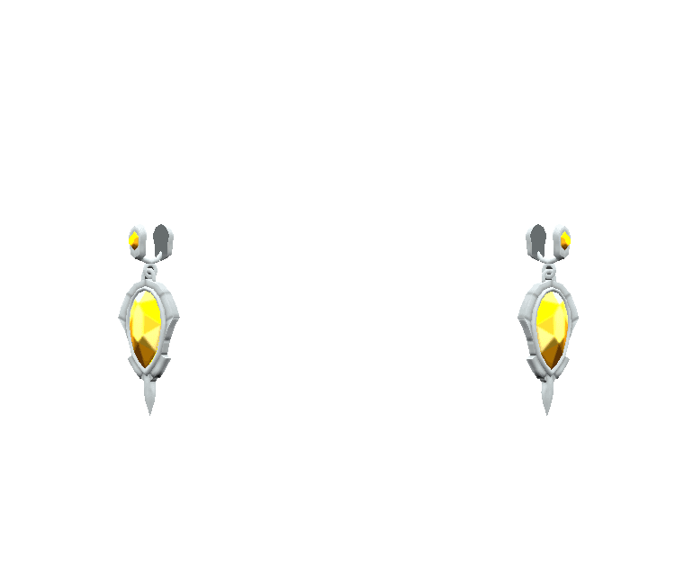 Topaz Earrings 3d model