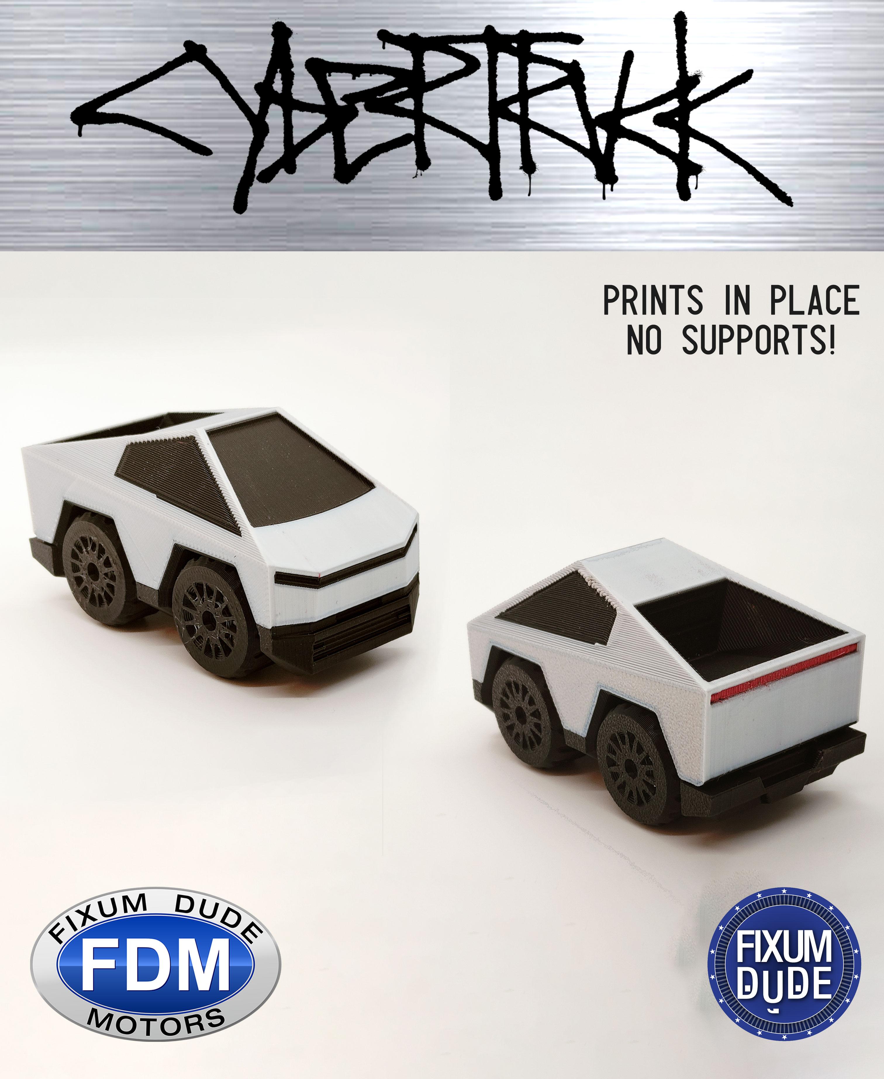 Fixum Dude Motors PiP Tesla Cybertruck 3d model