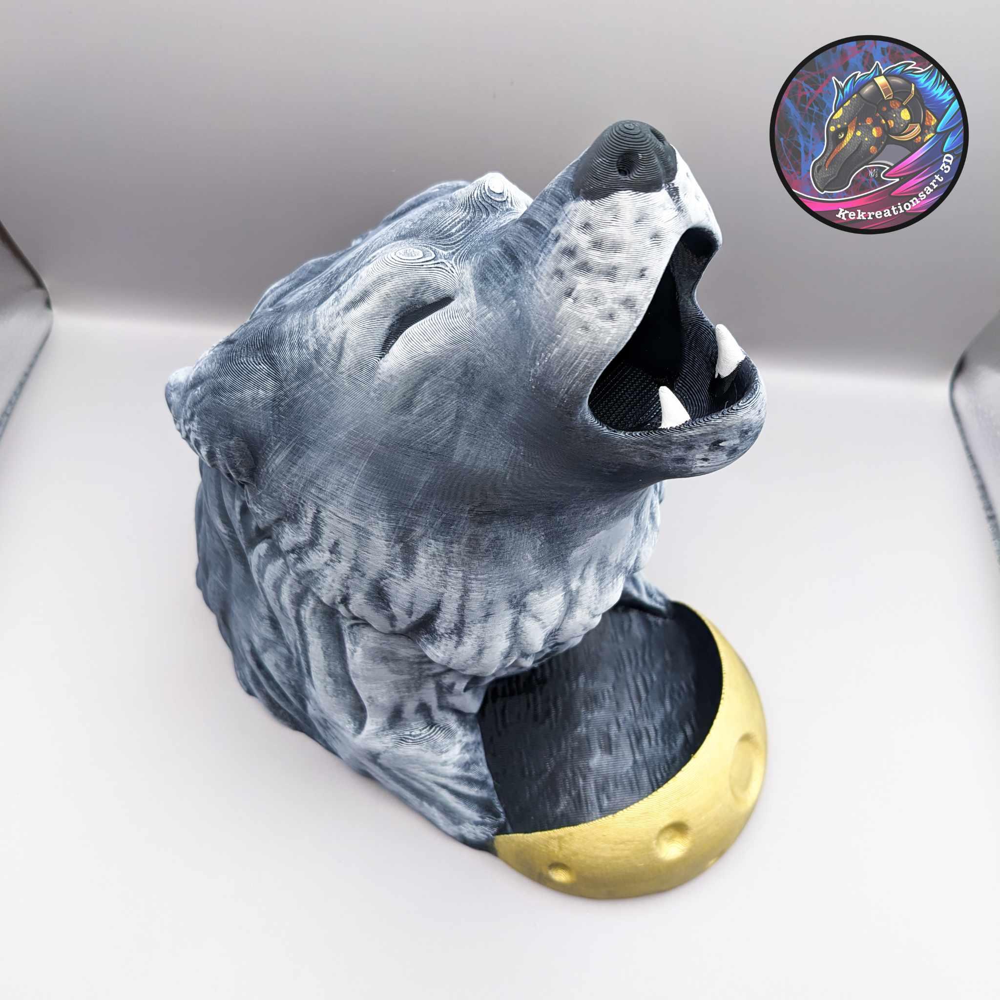Howling Wolf Dice Tower 3d model