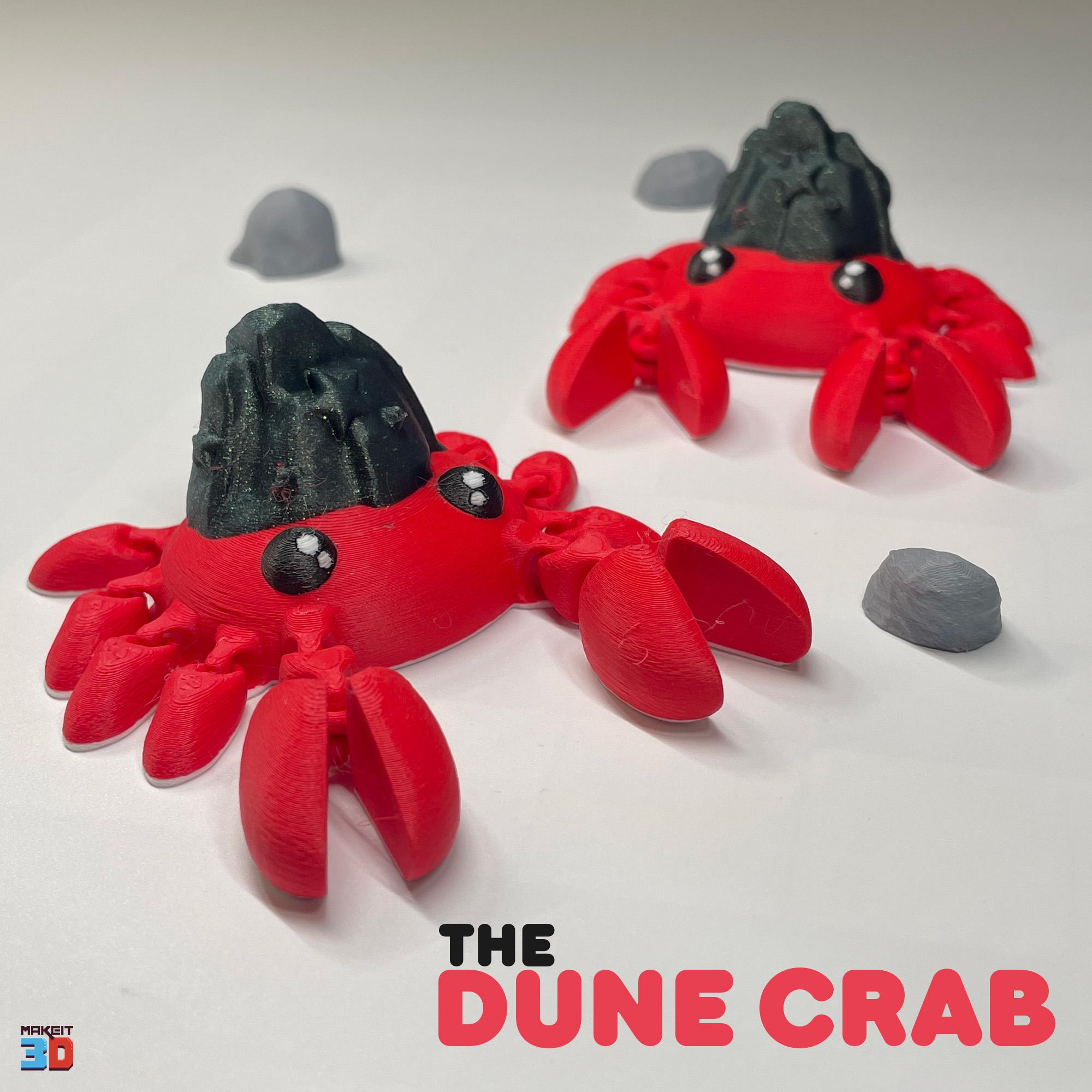 3D Printable Flexi Dune Crab 3d model