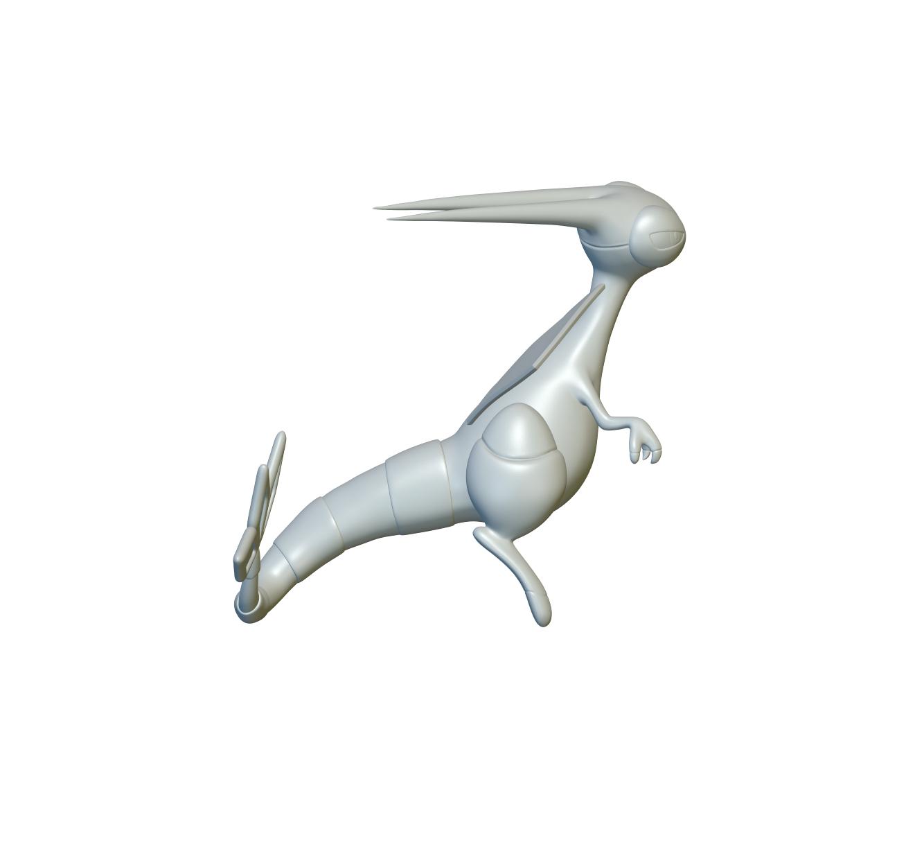 Pokemon Flygon #330 - Optimized for 3D Printing 3d model