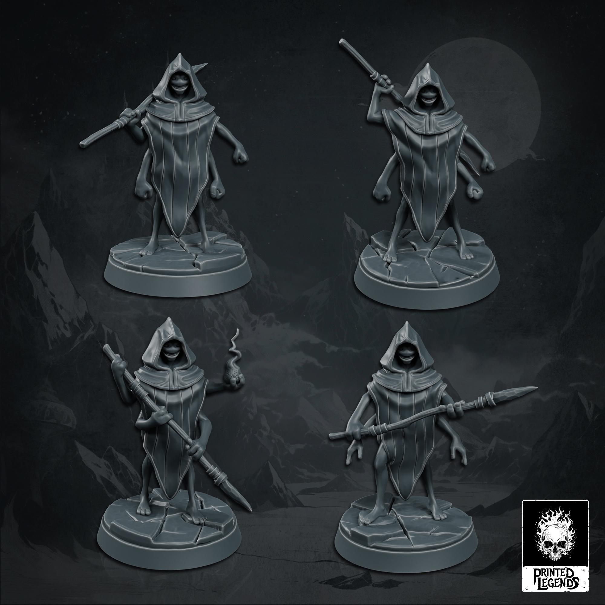 Yukinbo Warriors x4 (25mm Bases) 3d model