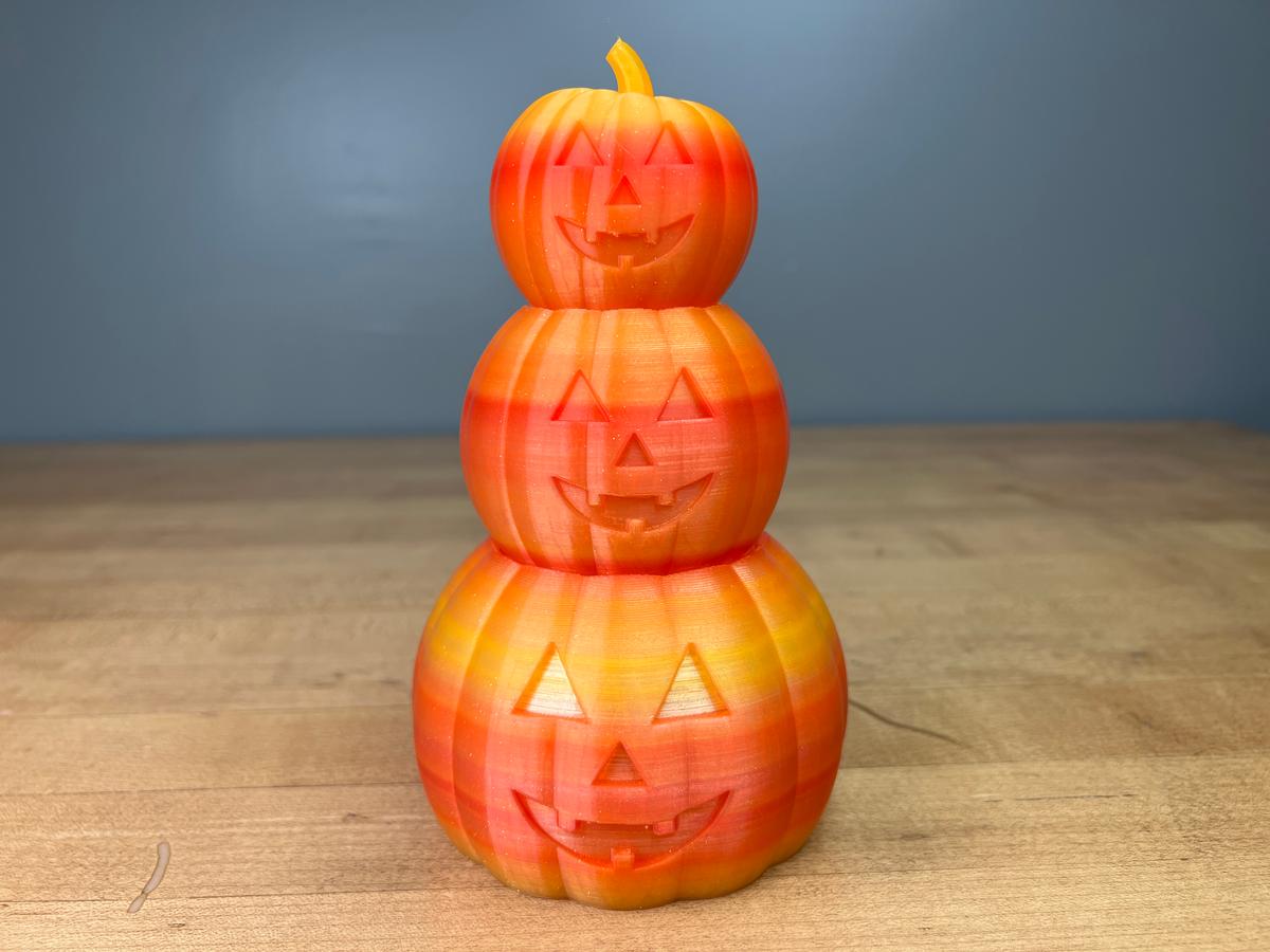 Stacked Jack-O-Lantern Straw Topper - 3D model by Noob3dPrinting on Thangs