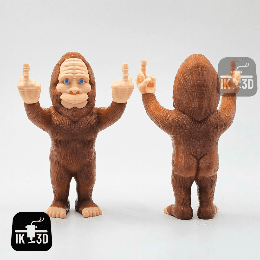 Bigfoot Middle Finger / 3MF Included / No Supports 3d model