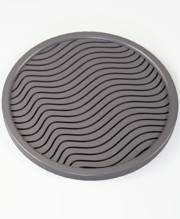 Wavy Drink Coaster 3d model