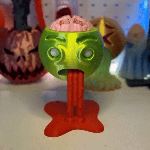 Zombie Emoji Pencil Holder 3d model