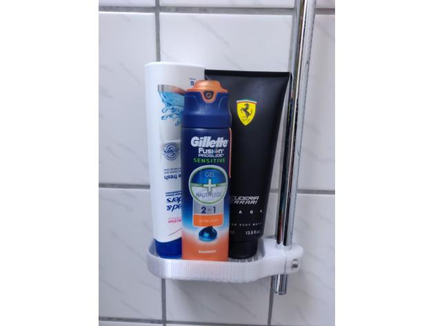 Shower shelf for rod 25 /18mm 3d model