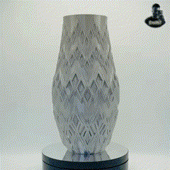 Diamond Ornament Vases - 3 Designs 3d model