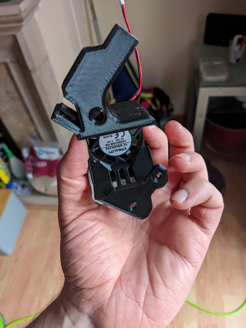 Ender 3v2 Print Head [ CR-Touch + 5015 ] 3d model