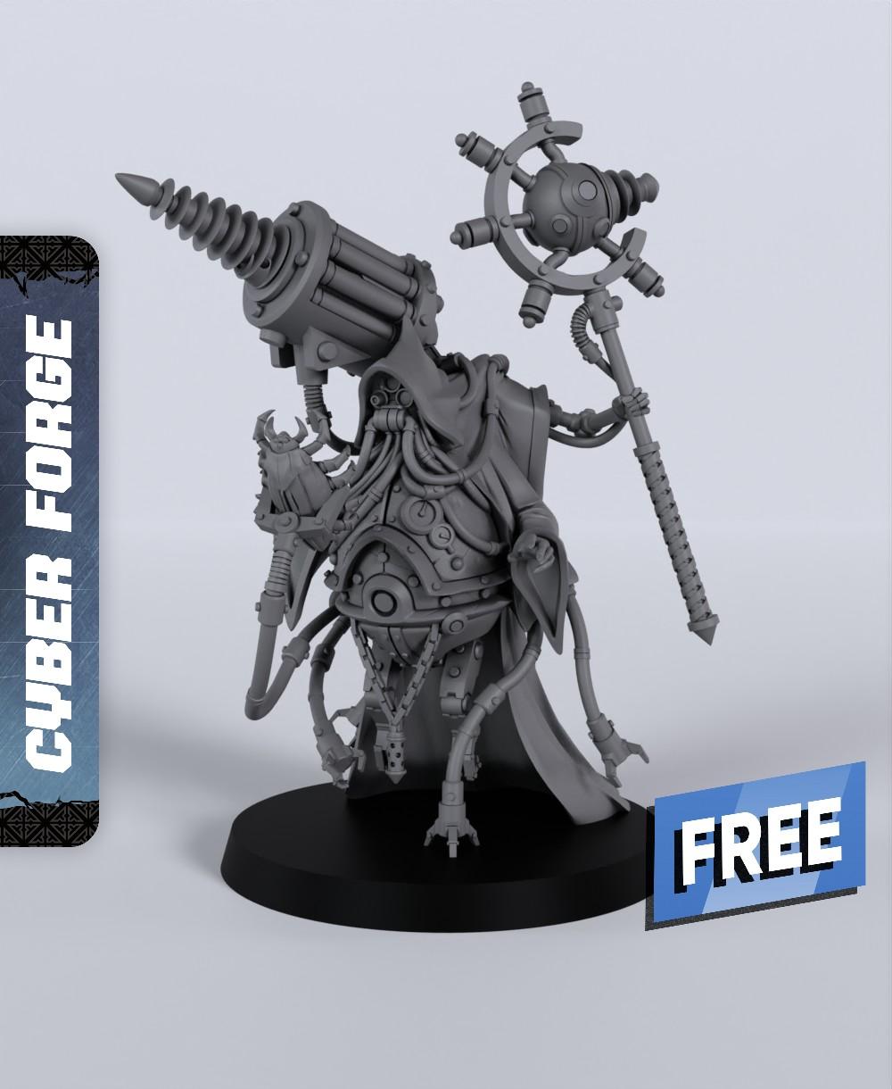 High Priest Manipulator - With Free Cyberpunk Warhammer - 40k Sci-Fi Gift Ideas for RPG and Wargamer 3d model