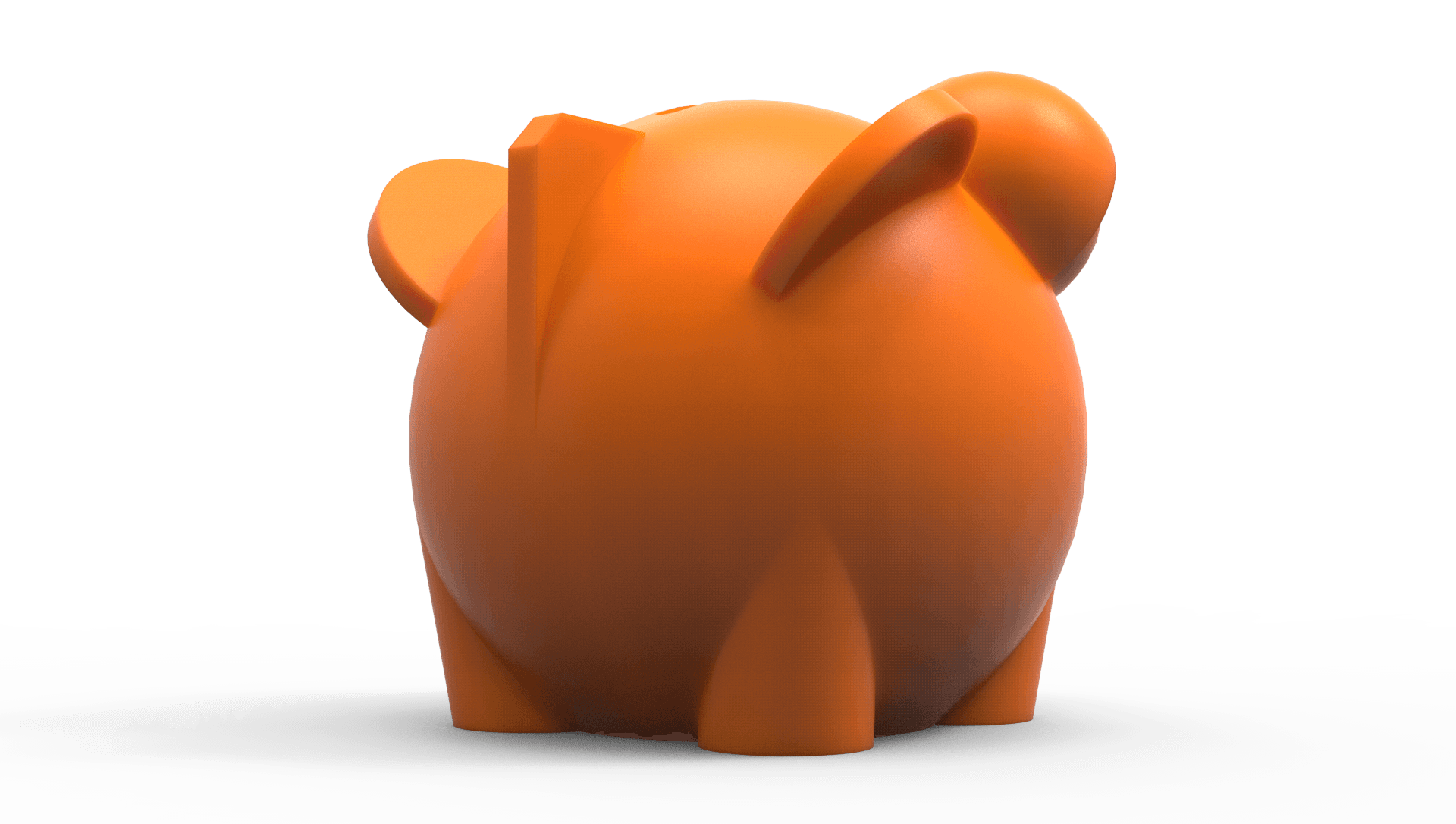 CADhobby Flying Piggy Bank 3d model