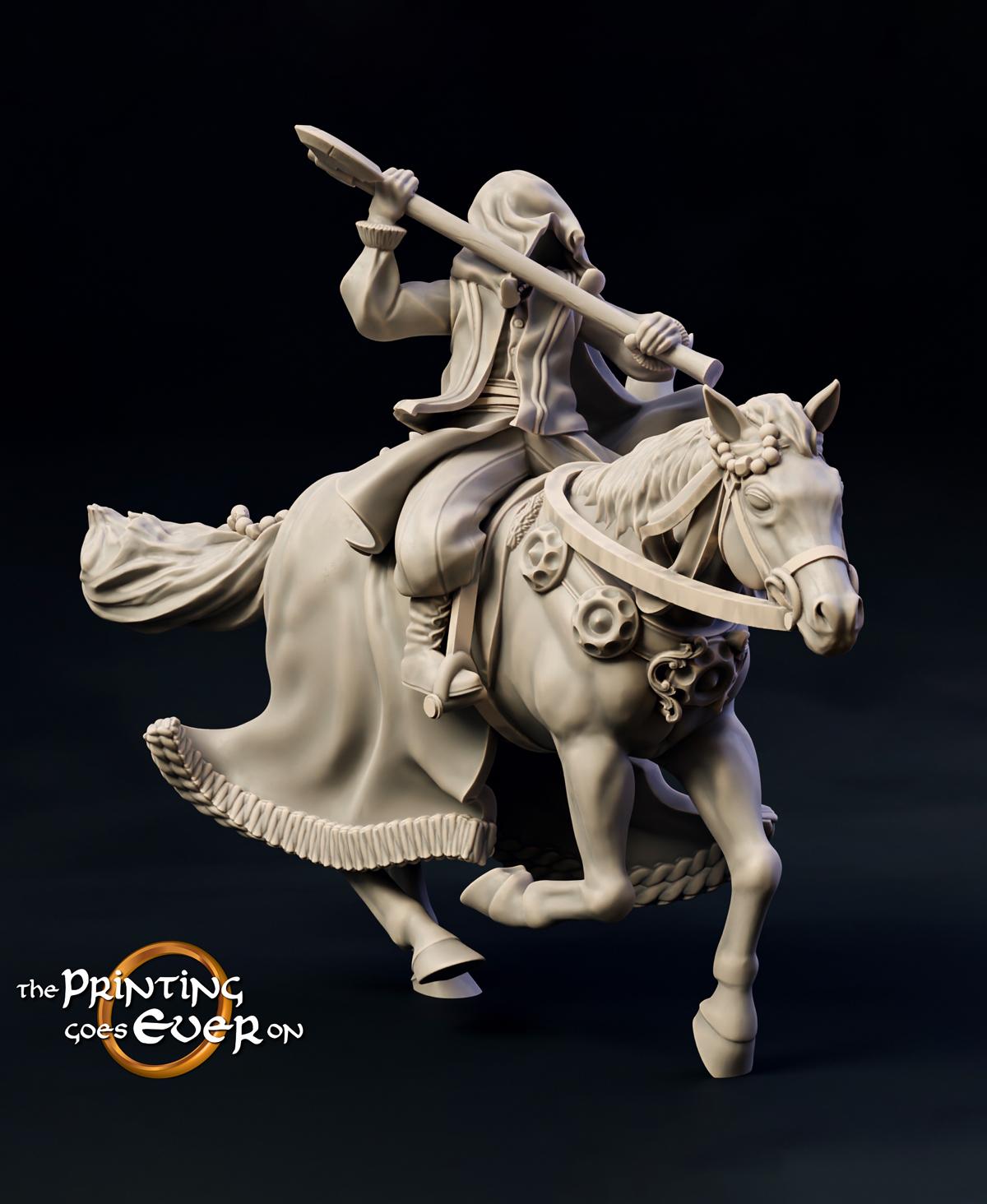 Dark Raider - On Foot and Mounted 3d model