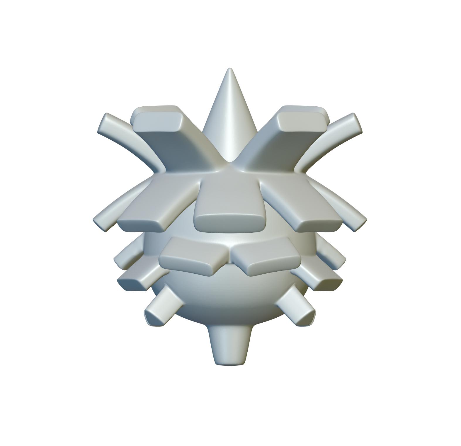 Pokemon Pineco #204 - Optimized for 3D Printing 3d model