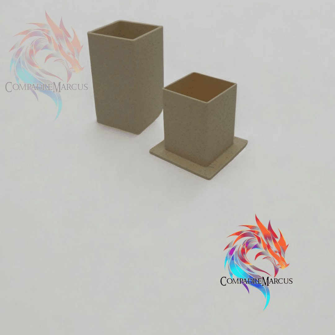 Toothpick Holder / Set of 2 / No supports 3d model