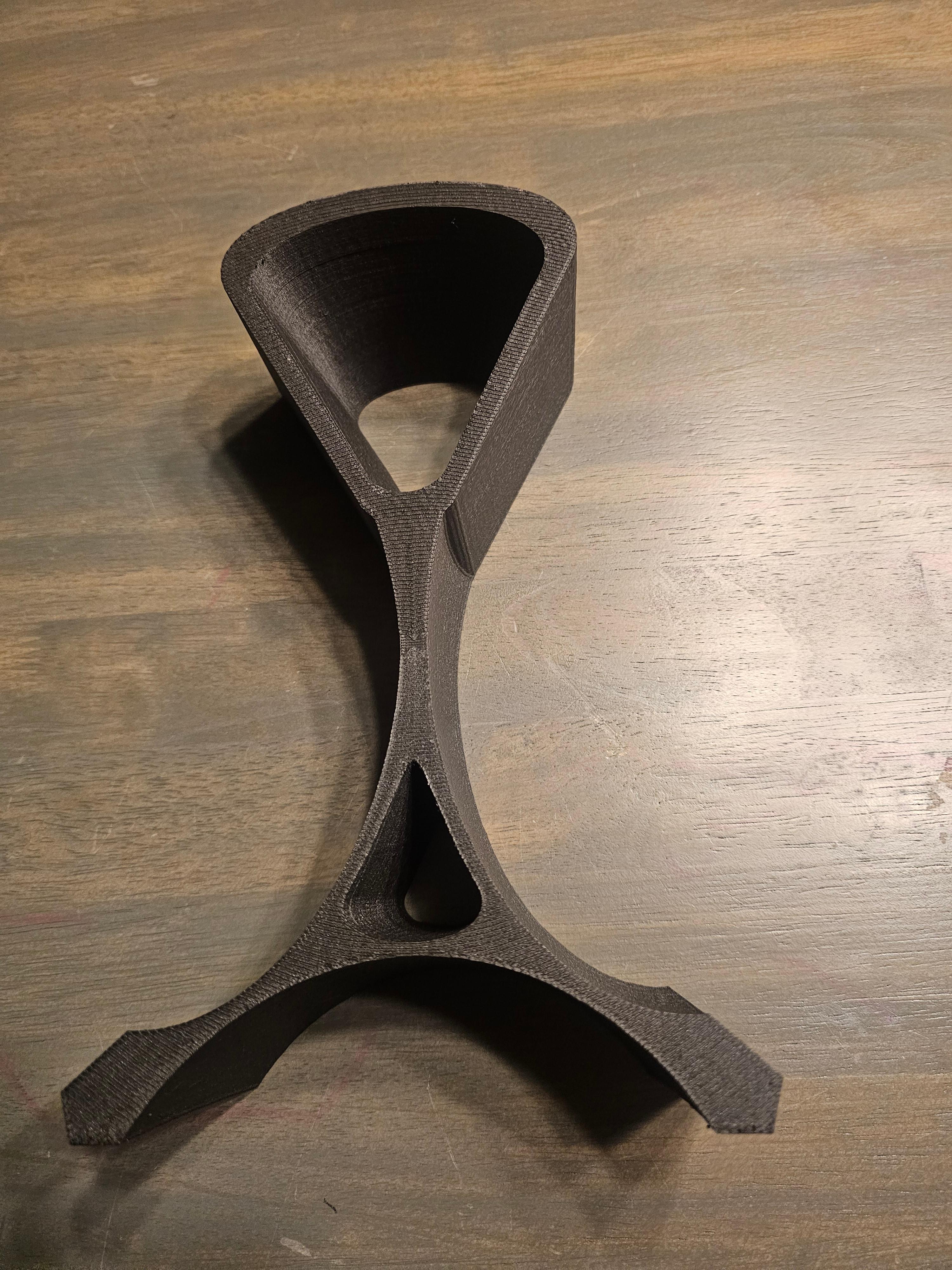 Organic Headphone Stand - ERYONE Carbon Fiber PETG. 0.16 layer height.  - 3d model