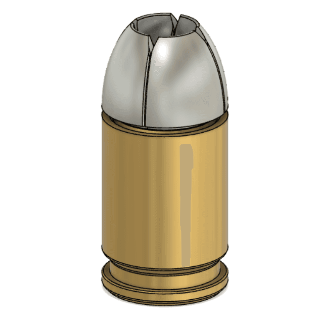 9mm Hollow point Can Cup  3d model