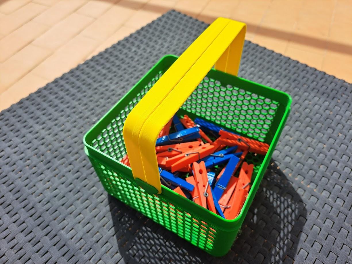 Square Basket with print 3d model